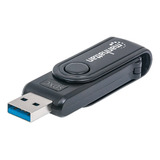 Lector De Memoria Manhattan Usb 3.0 5000 Mbit/s Negro /vc