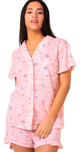 Pijama Abotonado Manga Corta.  So Pink  Art - 18036