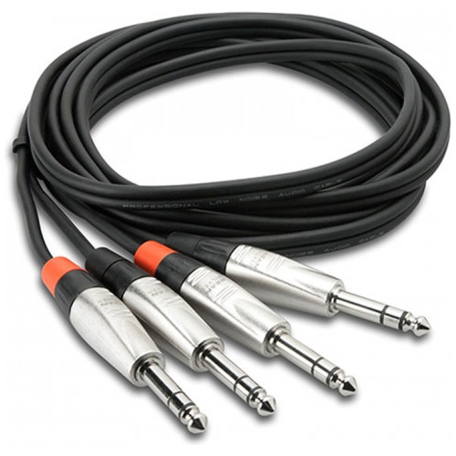 Cable Dual Audio Balanceado Plug 1/4  Trs 3m Hosa Hss-010x2