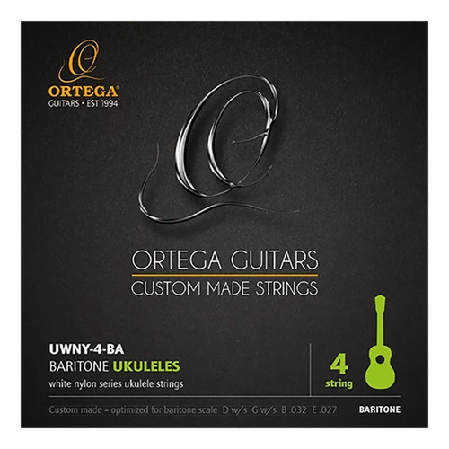 Cuerdas Para Ukulele Nailon Blanco Ortega Guitars Uwny-4
