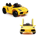 Carrinho Infantil Motorizado Elétrico Policia Mini Brinquedo Cor Amarelo