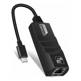 Convertidor/adaptador Tipo C A Ethernet Rj45 10/100/1000 Mbp