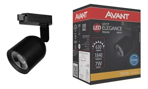 50x Spot Led Trilho Eletrificado Avant Elegance 7w