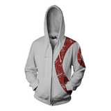 Ae Sudaderas Con Cremallera Kratos De Game God Of War