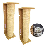 Arranhador Gato Tubular Nekocat Sisal Parede - Kit 02pçs