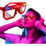 Lentes Led Multicolor Minecraft Gafas Tiktok Colores Fiesta