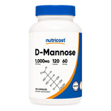 D-mannose 1000mg (120 Cápsulas) Nutricost Hecho En Usa
