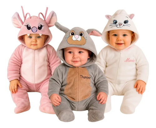 Kit 3 Mamelucos Disney Angel, Tambor, Marie A Precio De 2