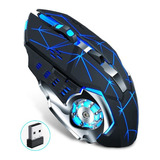 Mouse Gamer Inalámbrico Recargable Rgb