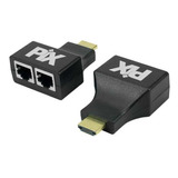 Extensor Hdmi Via Cabo Rede Utp Rj45 Cat5e/6 20m