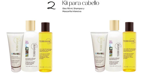 2 Set Terramar. Oleo, Shampoo Y Mascarilla. Envío Gratis