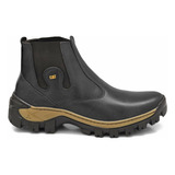 Bota Botina Coturno Farmer Agro Em Couro Impermeável Ct360