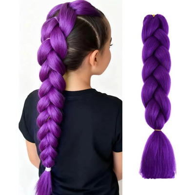 Extensiones De Kanekalon Para Trenzas Color Morado
