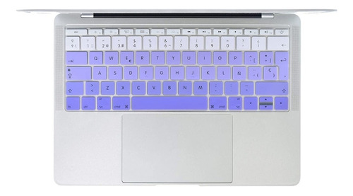 Cubre Teclado Español Macbook Pro Retina 12/ Pro 13 Morado