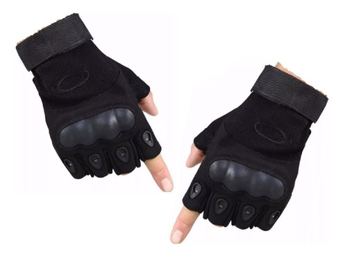 Guantes Tacticos Medio Dedo Airsoft  Indumentaria Royal Negr