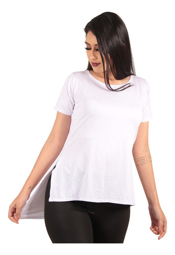 Comprar Camisas Blusas Roupas Femininas Long Line Camisetas