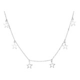 Joya Collar Plata 925 Estrellas De La Prosperidad Mujer 