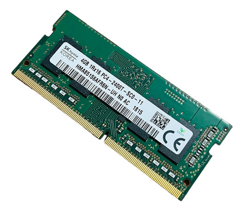 Memoria Ram 4gb 1rx16 Pc4-2400 Sodimm Hynix Hma851s6afr6n-uh