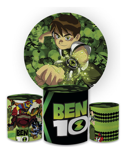 Kit Capa Painel Redondo 1,5 + Trio Cilindros Temas Meninos