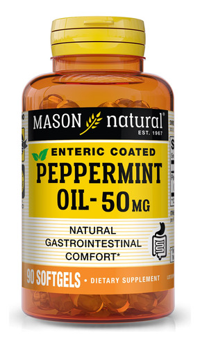 Mason Natural Aceite De Menta De 50 Mg Entérica  Comodi.