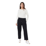 Pantalón Mujer Jogger Negro Corona