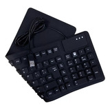 Teclado De Silicona Enrollable Plegable Español Con Cable