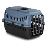 Jaula Transportadora Kennel Gipsy Eco Nº1 Perros Y Gatos Color Azul/negro