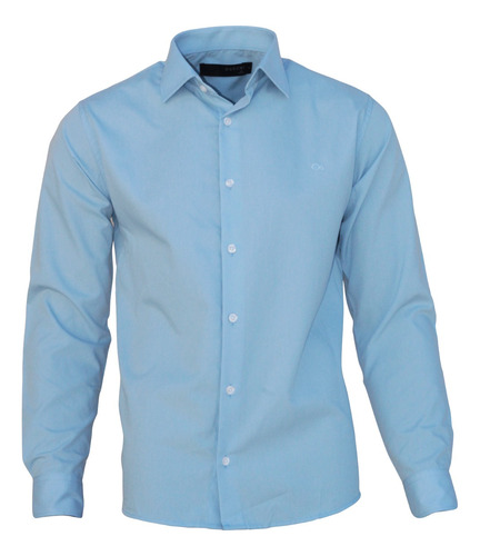 Camisa Social Masculino Slim Camisas Masculina Ogochi Branca