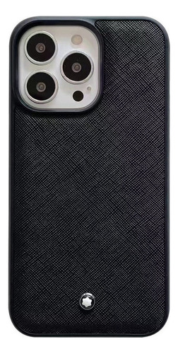 Funda Para Teléfono Montblanc Con Patrón Cruzado+funda Para