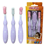 Set Kit 3 Cepillos Nuby P/ Dientes Bebe Higiene Bucal