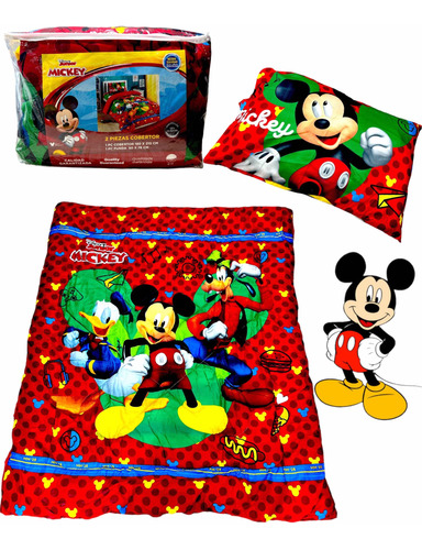 Acolchado Infantil Disney Mickey Minnie Maxima Suavidad