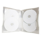 10 Estuches Para 4 Discos Cd/dvd/bd Transparente 22 Mm Lomo