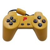 Controle Playstation 1 Ps1 One Coloridos Com Fio Cor Amarelo