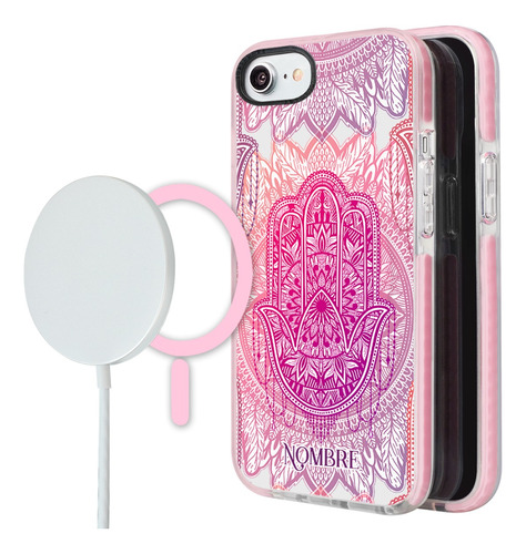 Funda Para iPhone Magsafe Mano Fatima Personalizada Nombres