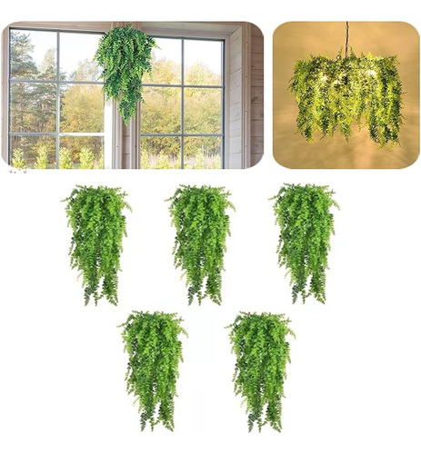 5 Pcs Helecho De Boston Colgantes Para Plantas Artificiales