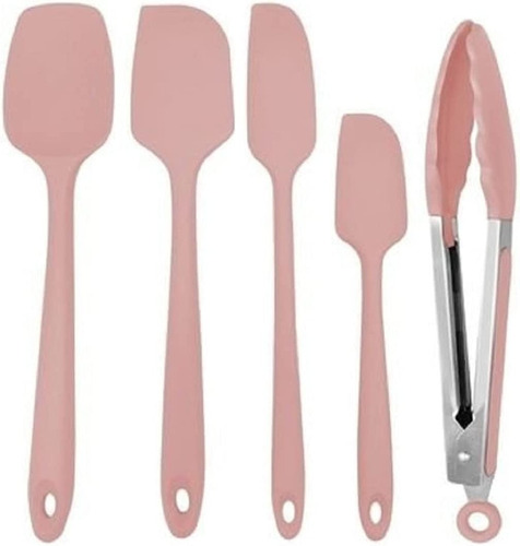 Conjunto De Espátulas E Pegador Em Silicone Unyhome 5 Peças