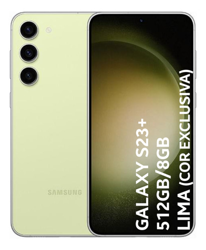 Samsung Galaxy S23+ Plus 5g 512gb 8gb 6.6'' Lima - Excelente