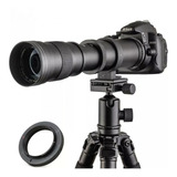 Lente 420-800mm Super Telefoto Zoom Para Câmera Sony