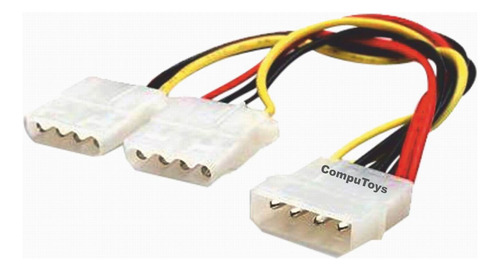 Zfte01 Multiplique Conexion Poder Molex Ide X2 Computoys