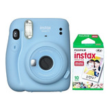 Camara Fujifilm Instax Mini 11  Sky Blue + 20 Fotos