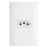 Tomada Simples 10a 250v Habitat Branco- Fame- 2097 Cor Branco