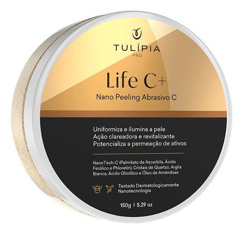 Esfoliante Nano Peeling Abrasivo C Life C Clareador Tulípia 150g