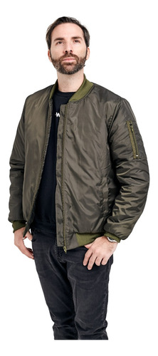 Campera Bomber Hombre Interior Matelase Con Puño Arizona 