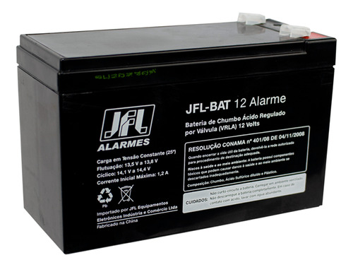 Bateria De Alarme 12v 4ah Recarregável Unipower Up12 Alarme