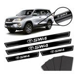 Kit 8 Adesivos Soleira Porta Compatível Toyota Hilux Sol29