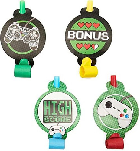 Video Game Birthday Party Favors Musical Blow Outs 48