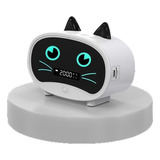 Bocina Linda Bluetooth Con Reloj Despertador Forma De Gato