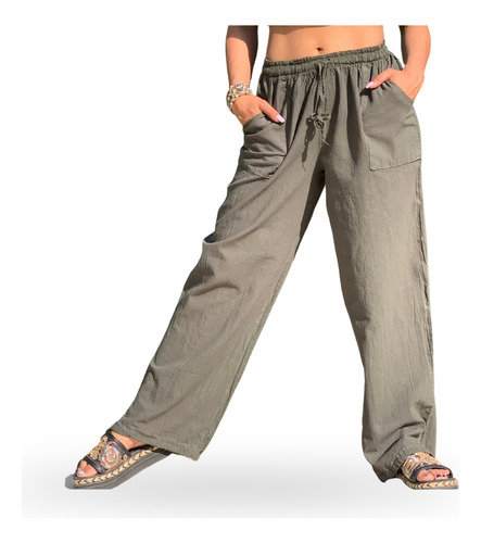 Pantalón Jogging Yoga Unisex Fresco Playa Verano 36 Al  42