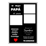 Kit Imprimible Cuadro Pizarra  Día Del Padre  + Tarjetas