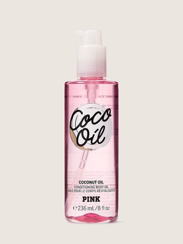 Aceite Corporal De Coco Elegante De Victoria's Secret Pink Oil